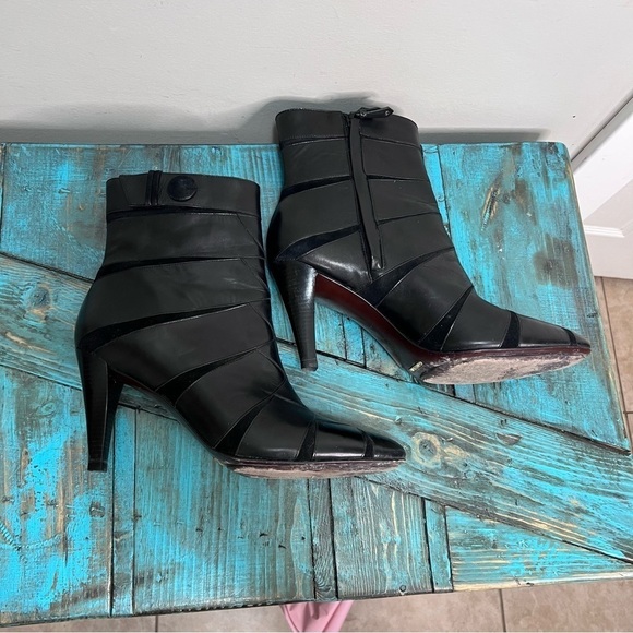 Cole Haan Nike Air Black Sawyer Air Short Heeled Boot Size 9.5 High Heel Classic - Picture 6 of 13